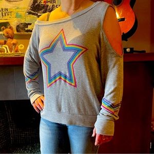 Lauren Moshi Joanna Shooting Star Asymmetrical Cold-Shoulder: S